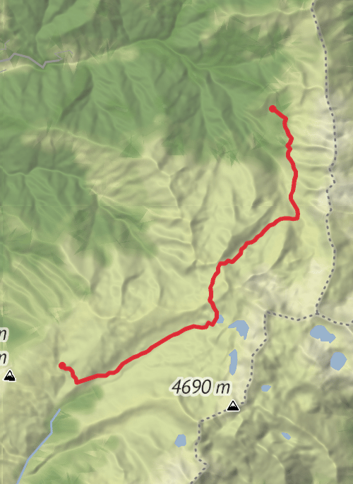 Hike on Labathamba to Pangkha mobile static map