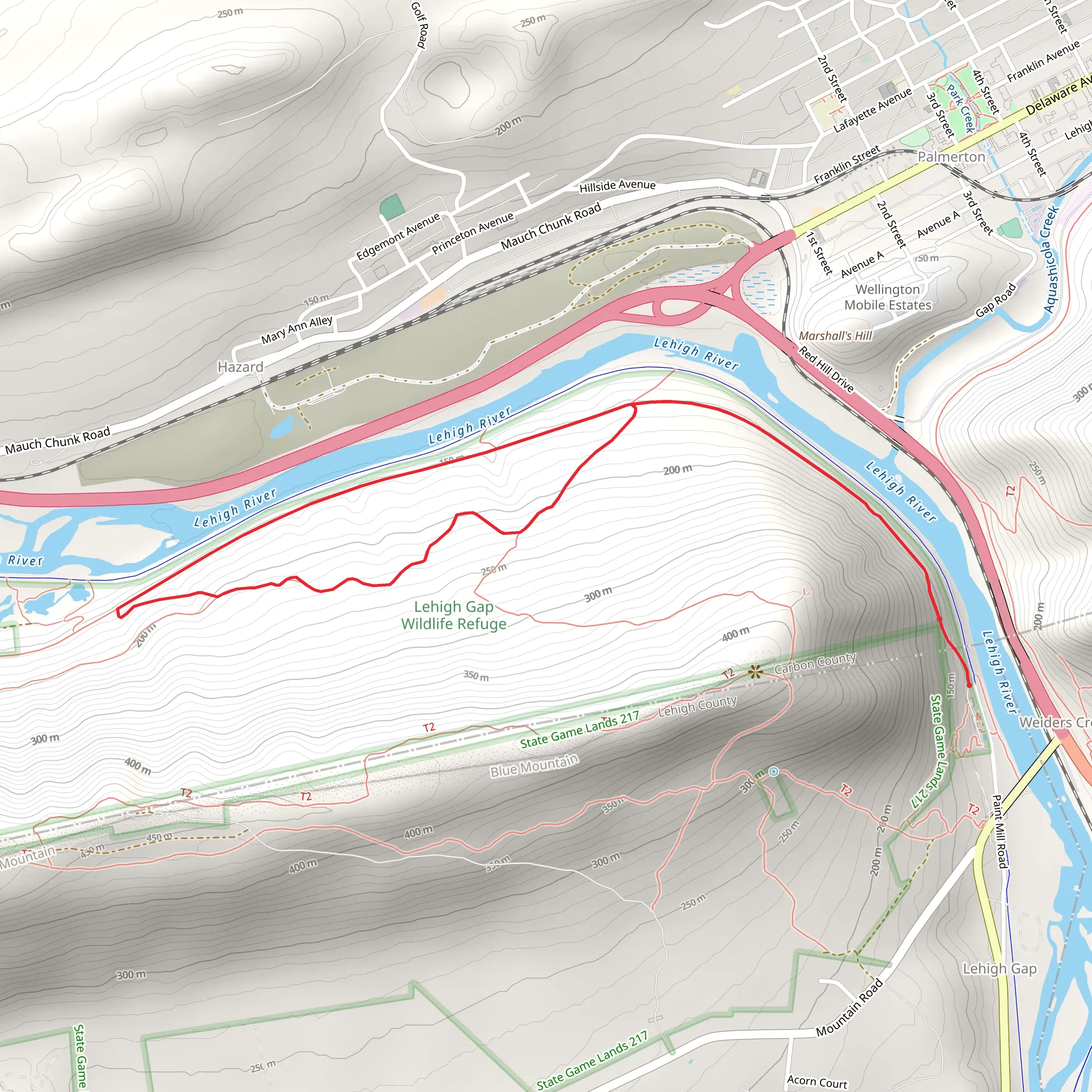 Prairie Grass Loop Trail mobile static map
