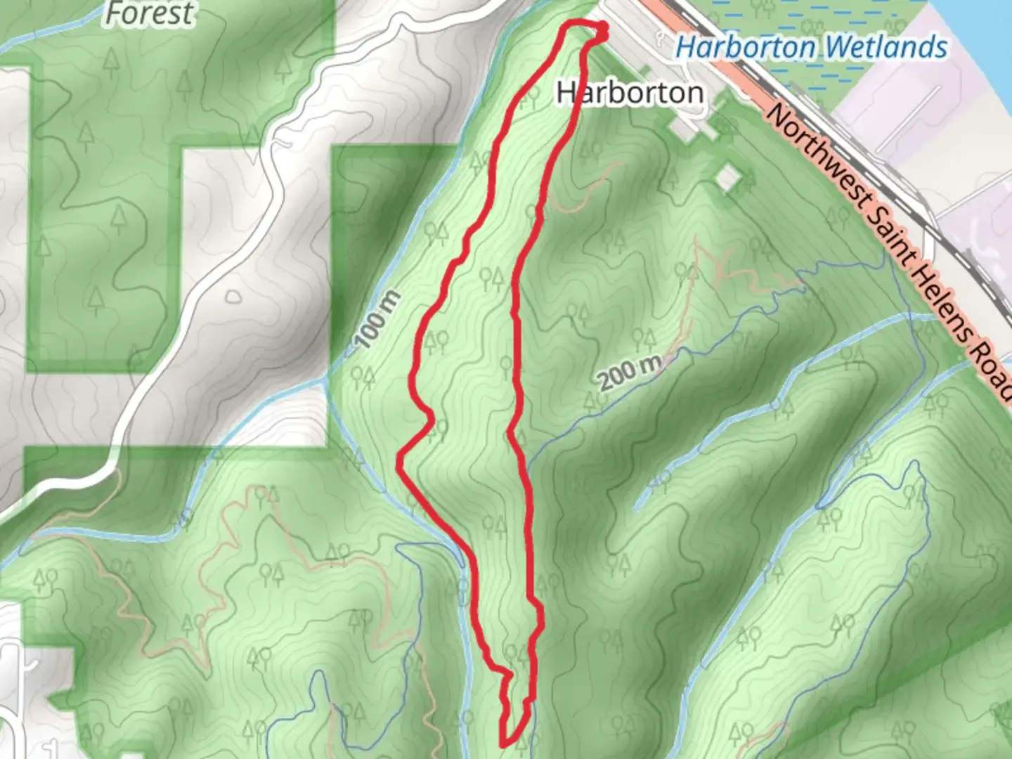 An image depicting the trail Northwest Firelane 12 and 13 Road Loop and its surrounding area.