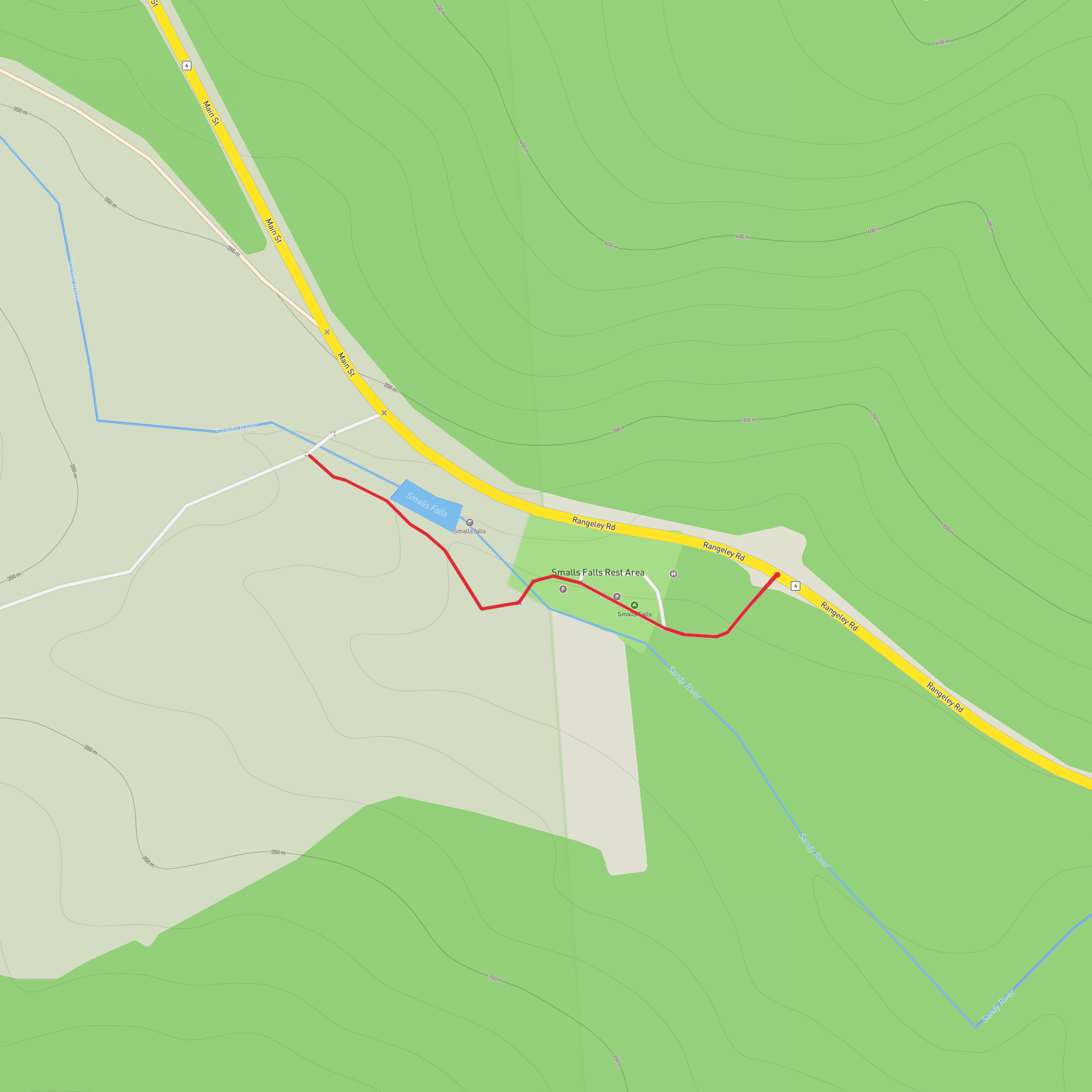 Small Falls and Sandy River mobile static map