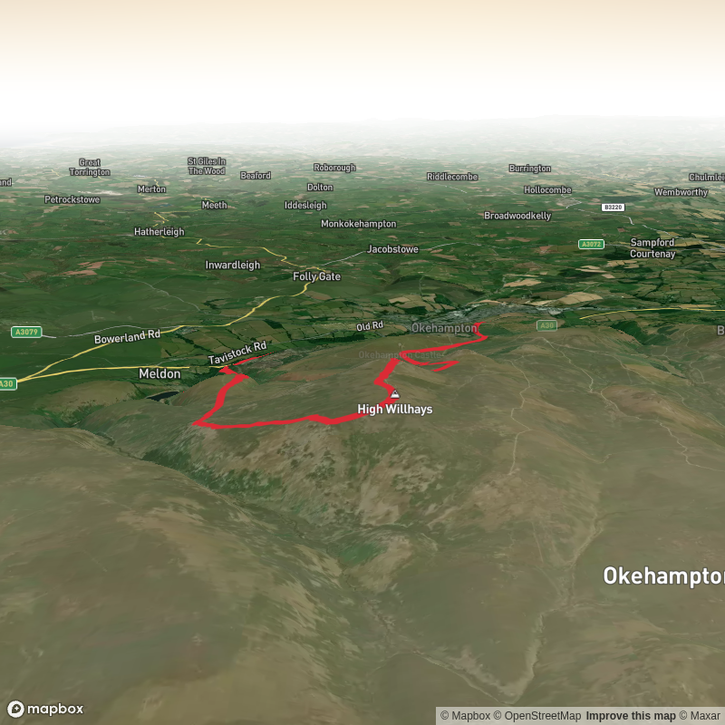 Okehampton, Yes Tor, High Willhays, Meldon Reservoir and Viaduct Loop