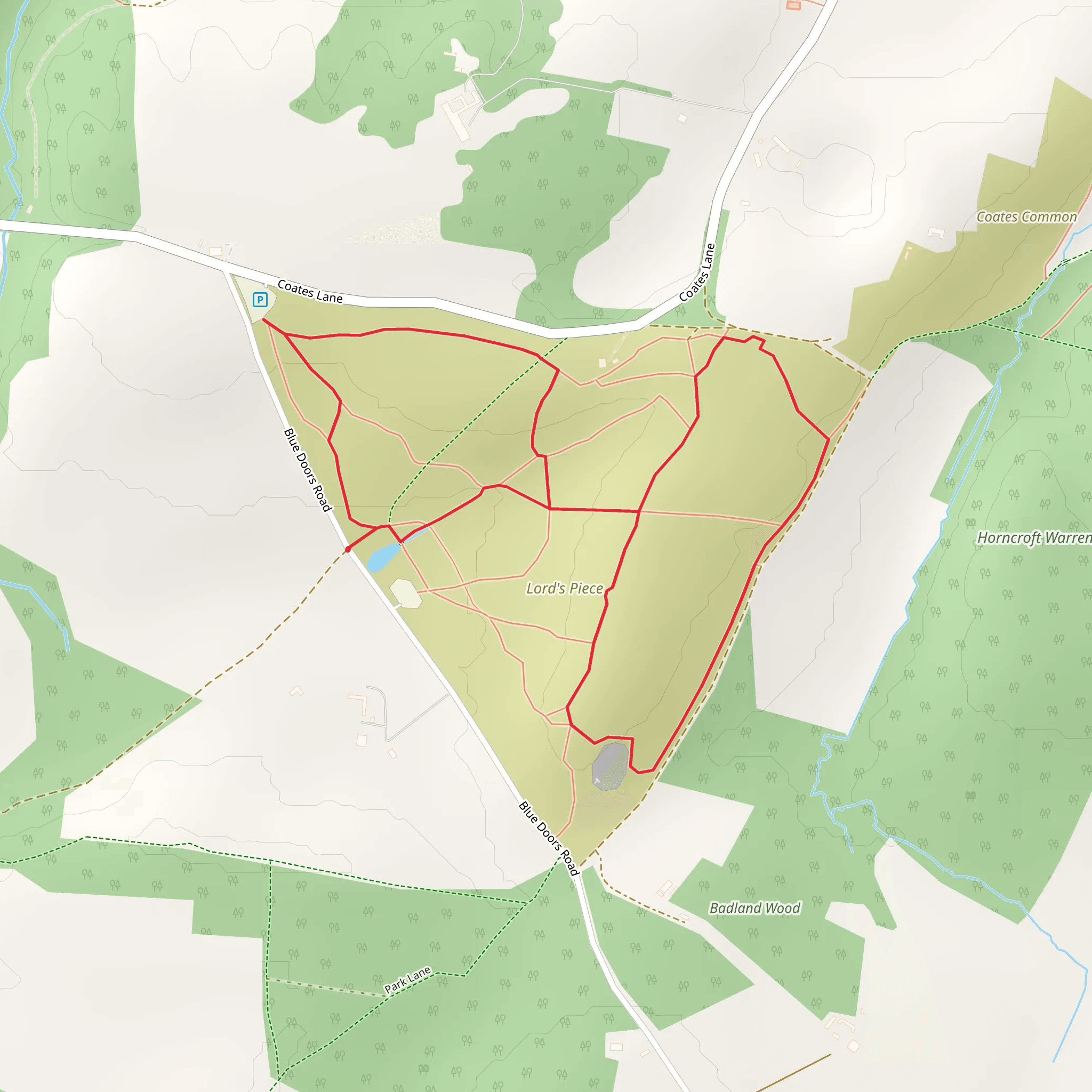 Tumili and Sutton Common Loop mobile static map