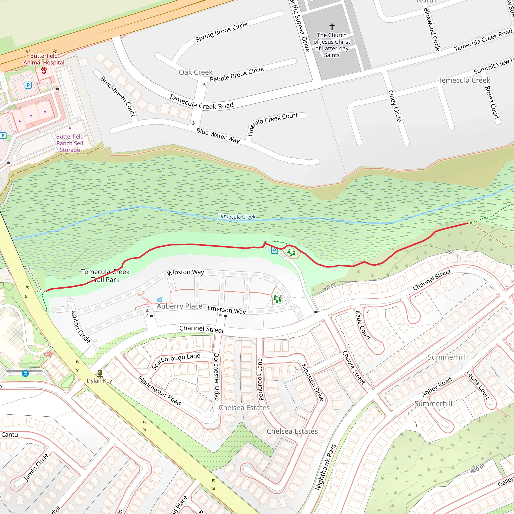 Temecula Creek Trail Park mobile static map
