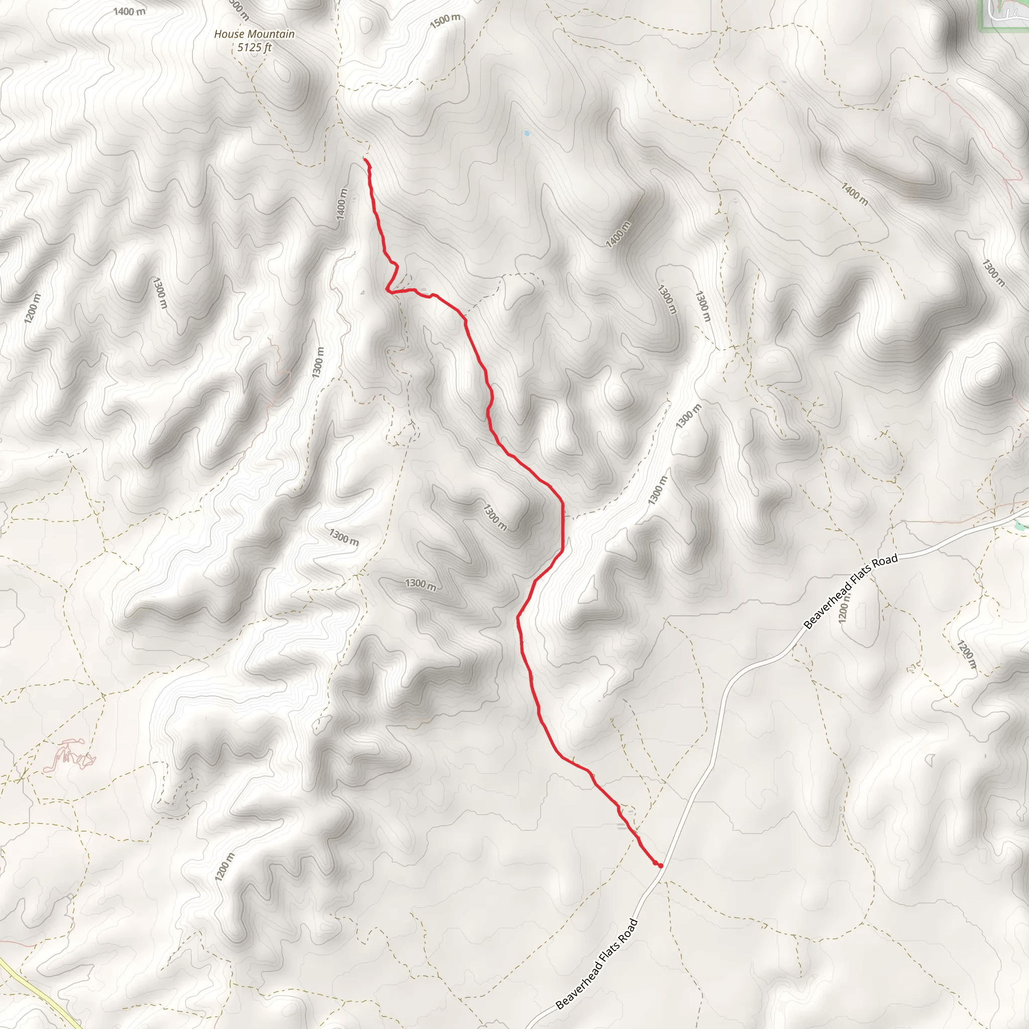 Horse Mountain Trick Tank via Forest 120 Road mobile static map