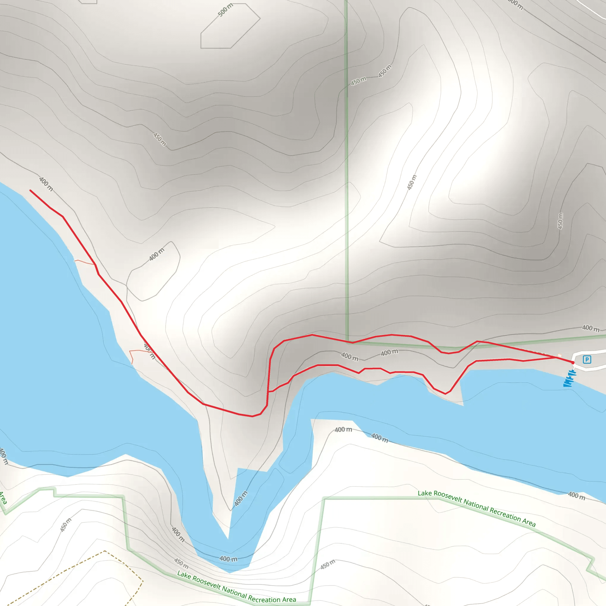 Hawk Creek Road North mobile static map