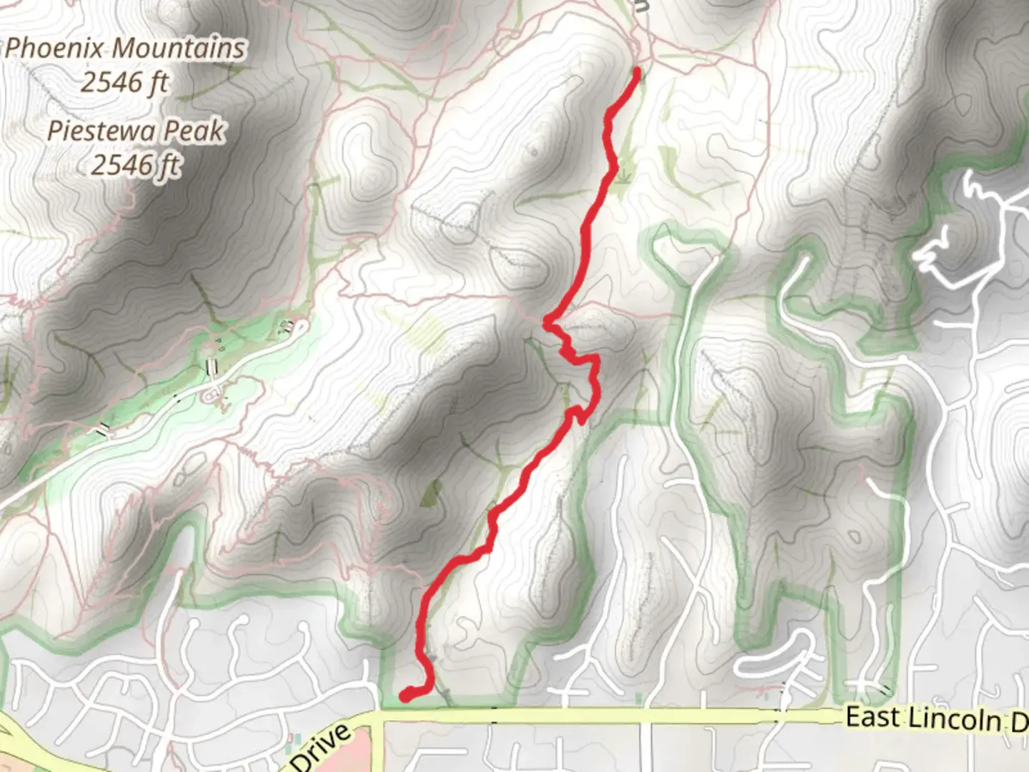 An image depicting the trail Quartz Ridge Trail and its surrounding area.