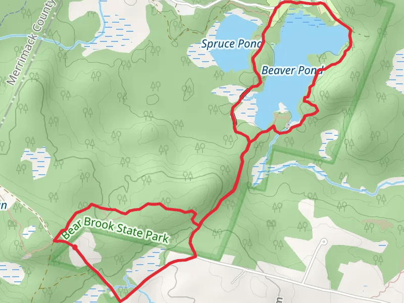 Beaver Pond and Spruce Pond Loop via Lynx Trail