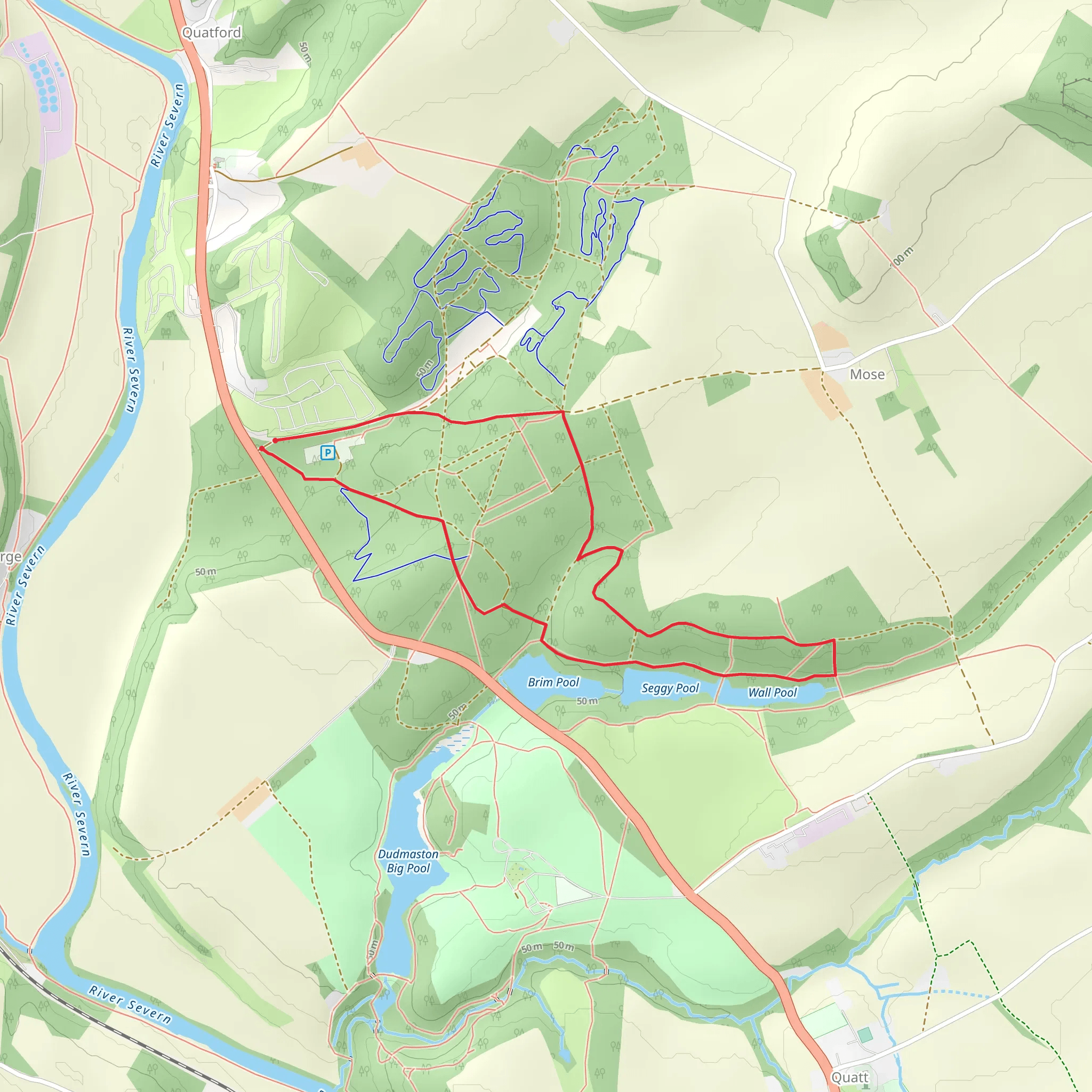 Comer Wood Loop mobile static map