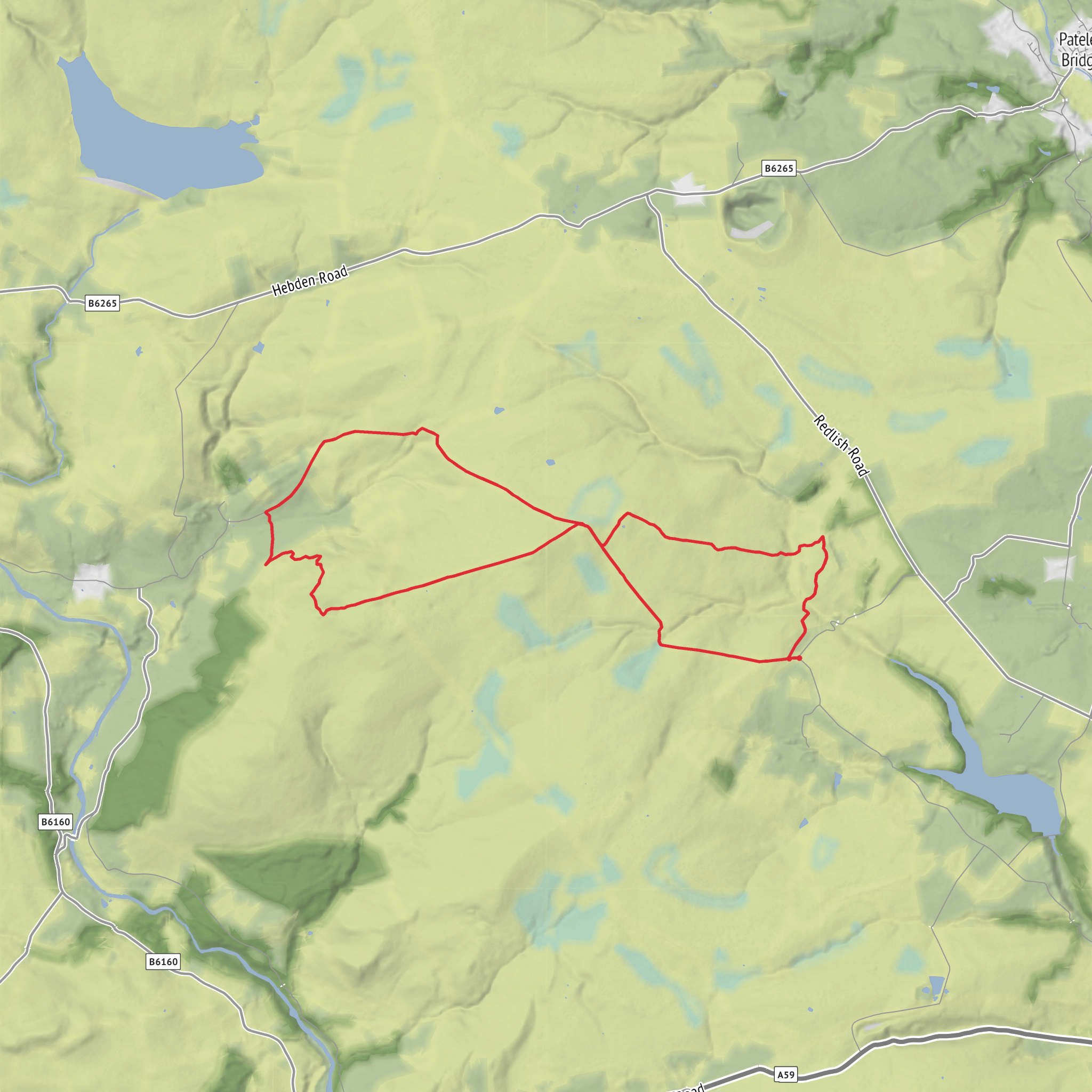Thruscross to Simons Seat mobile static map