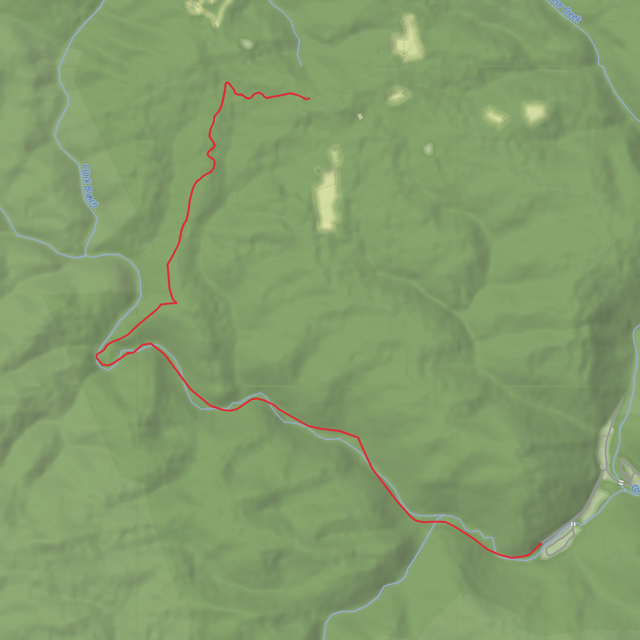 McCoy Rd and Trail mobile static map