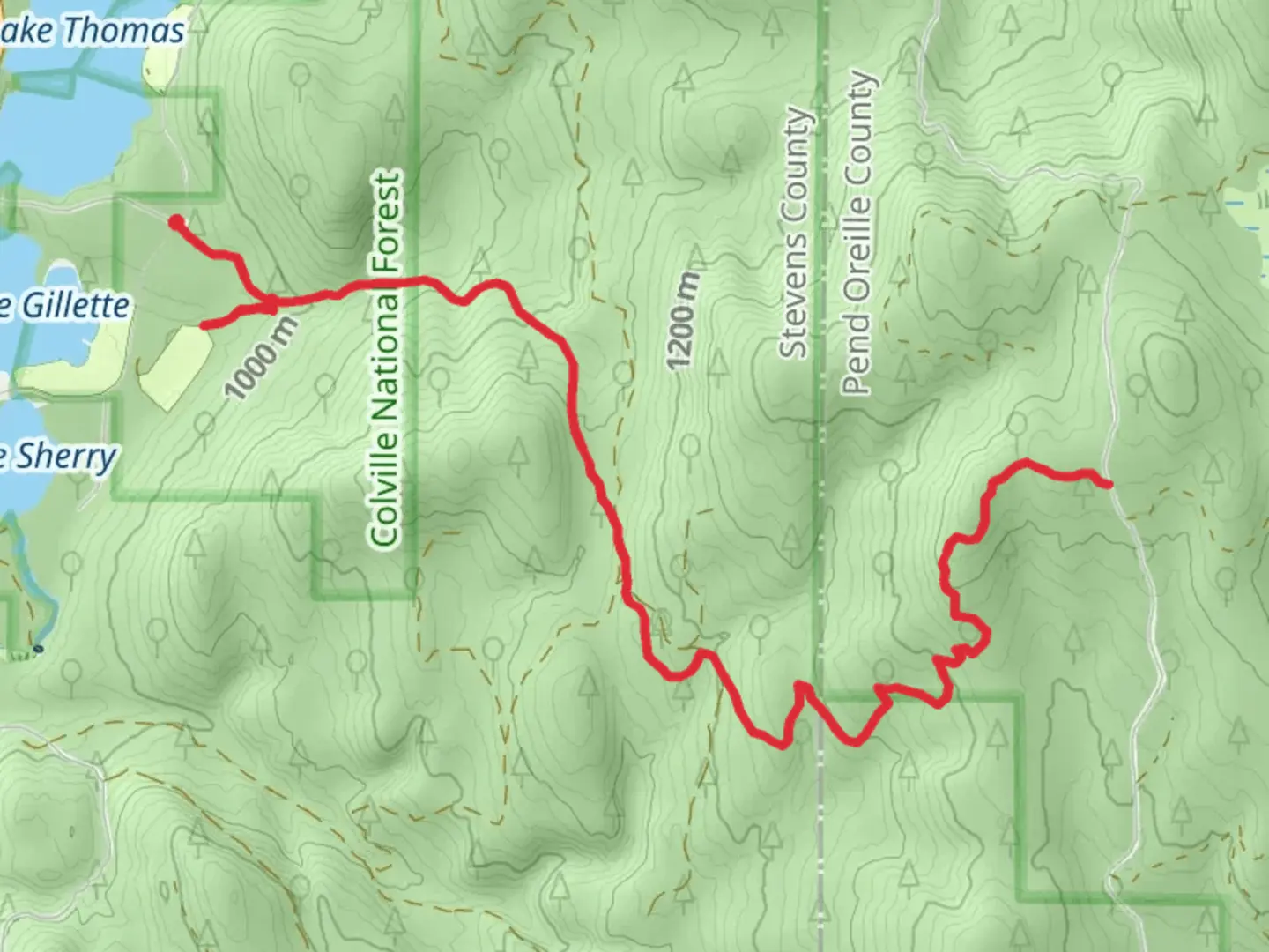 An image depicting the trail Rufus Trail and its surrounding area.