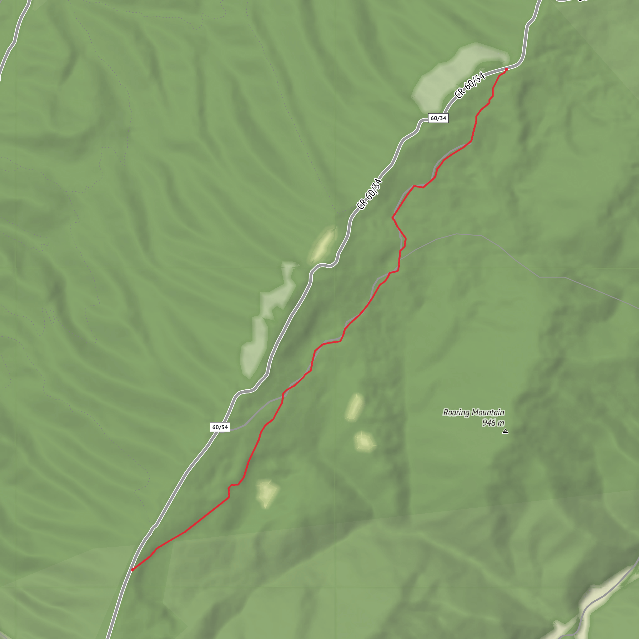 Holsapple Trail mobile static map