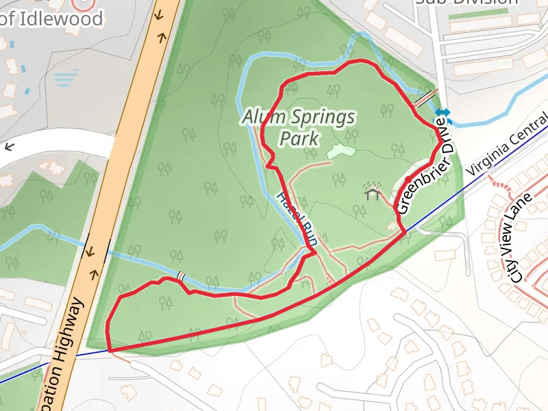 Hazel Run and Virginia Central Railway Loop Trail