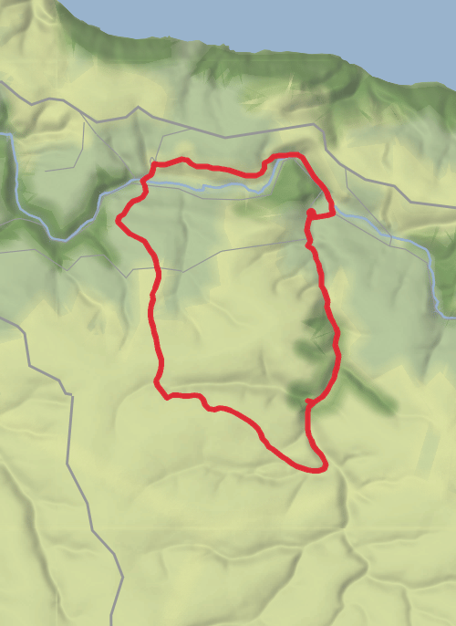 Lorna Doone Valley loop mobile static map