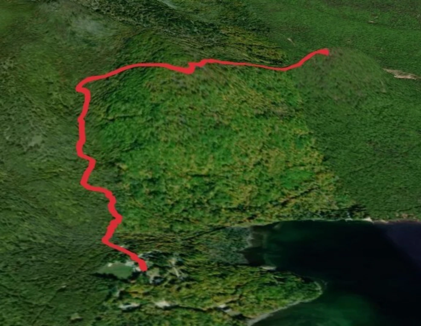An image depicting the trail Sentinel Mountain Trail via Canaan Road and its surrounding area.