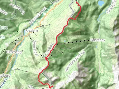 Schoenblick to Fiderepass via Bergschau Weg