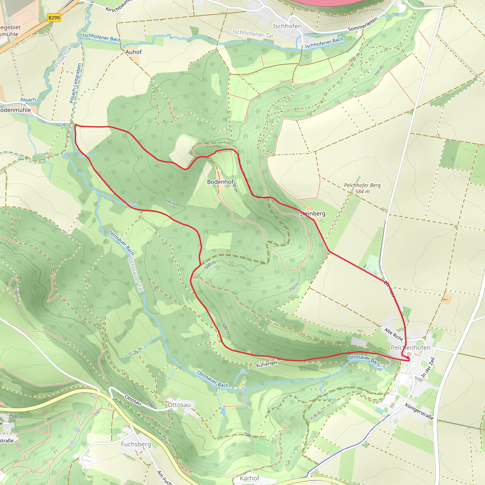 Pelchenhofen Loop mobile static map