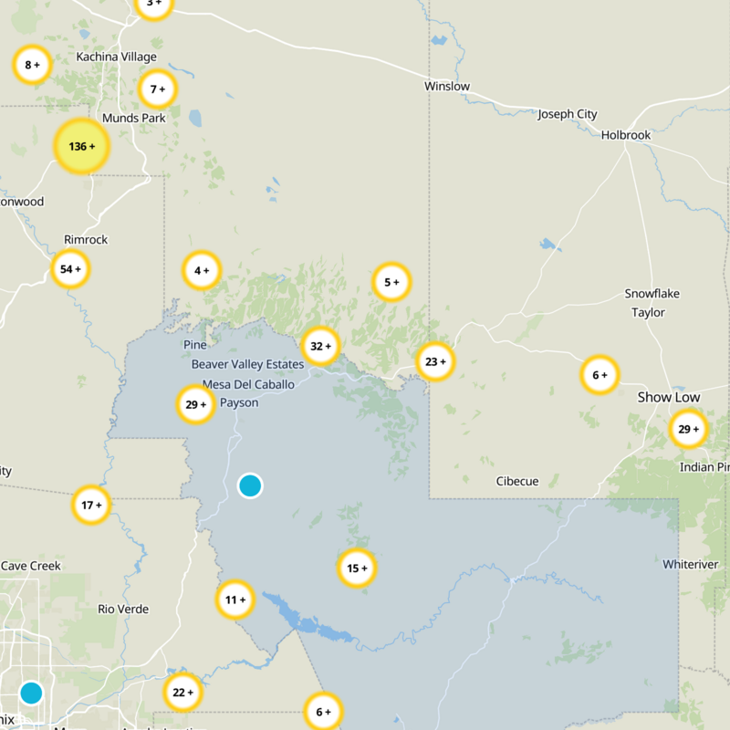 Gila County Static Map