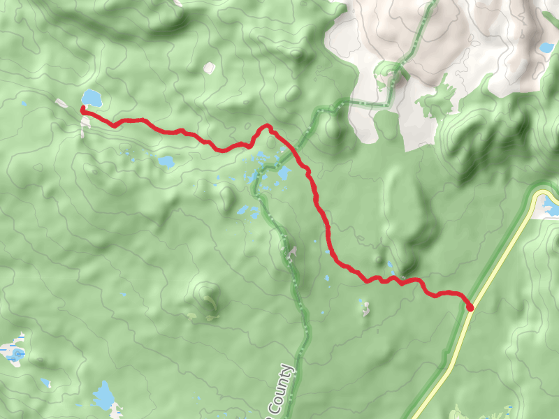 Nash Lake via Mirror Lakes Trail - Short