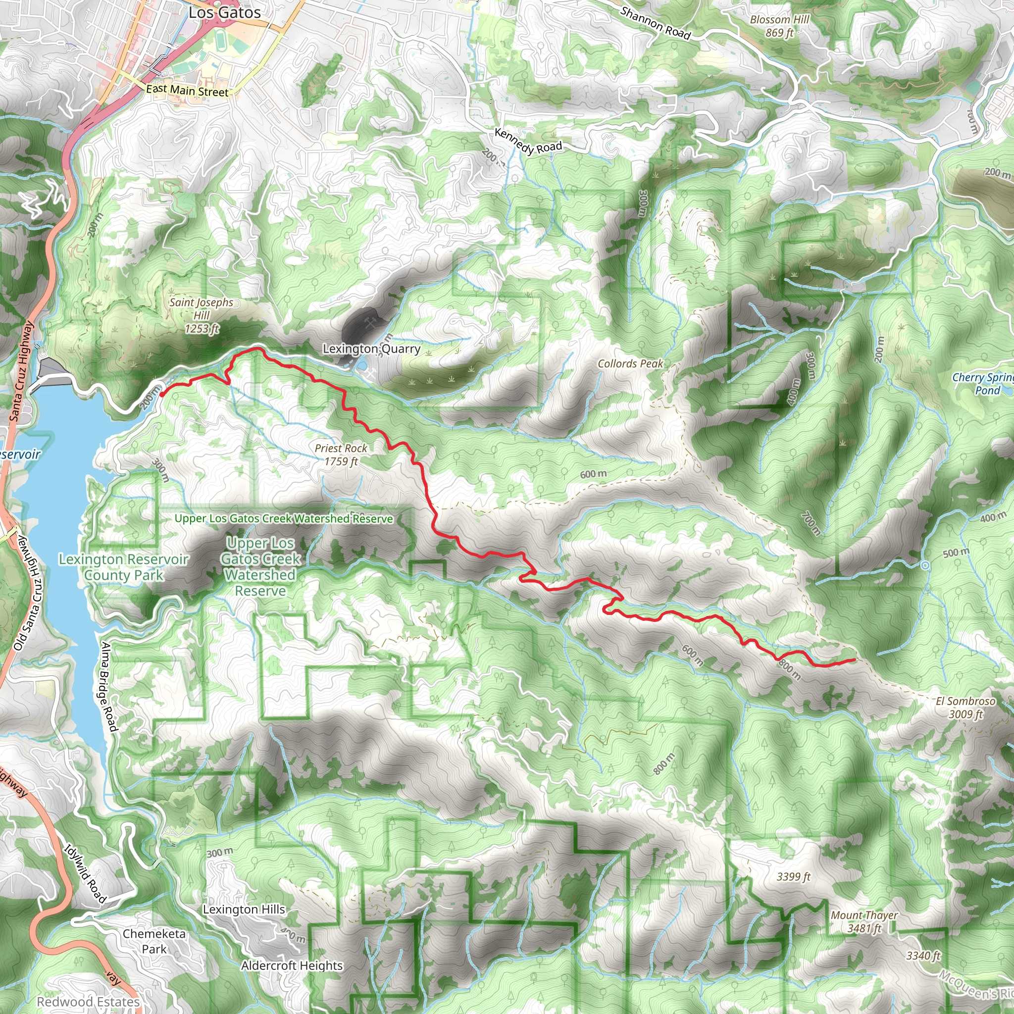 Limekiln Trail mobile static map