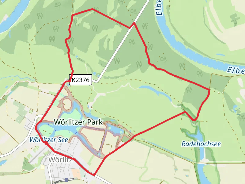 Woerlitzer See via Wildebergweg