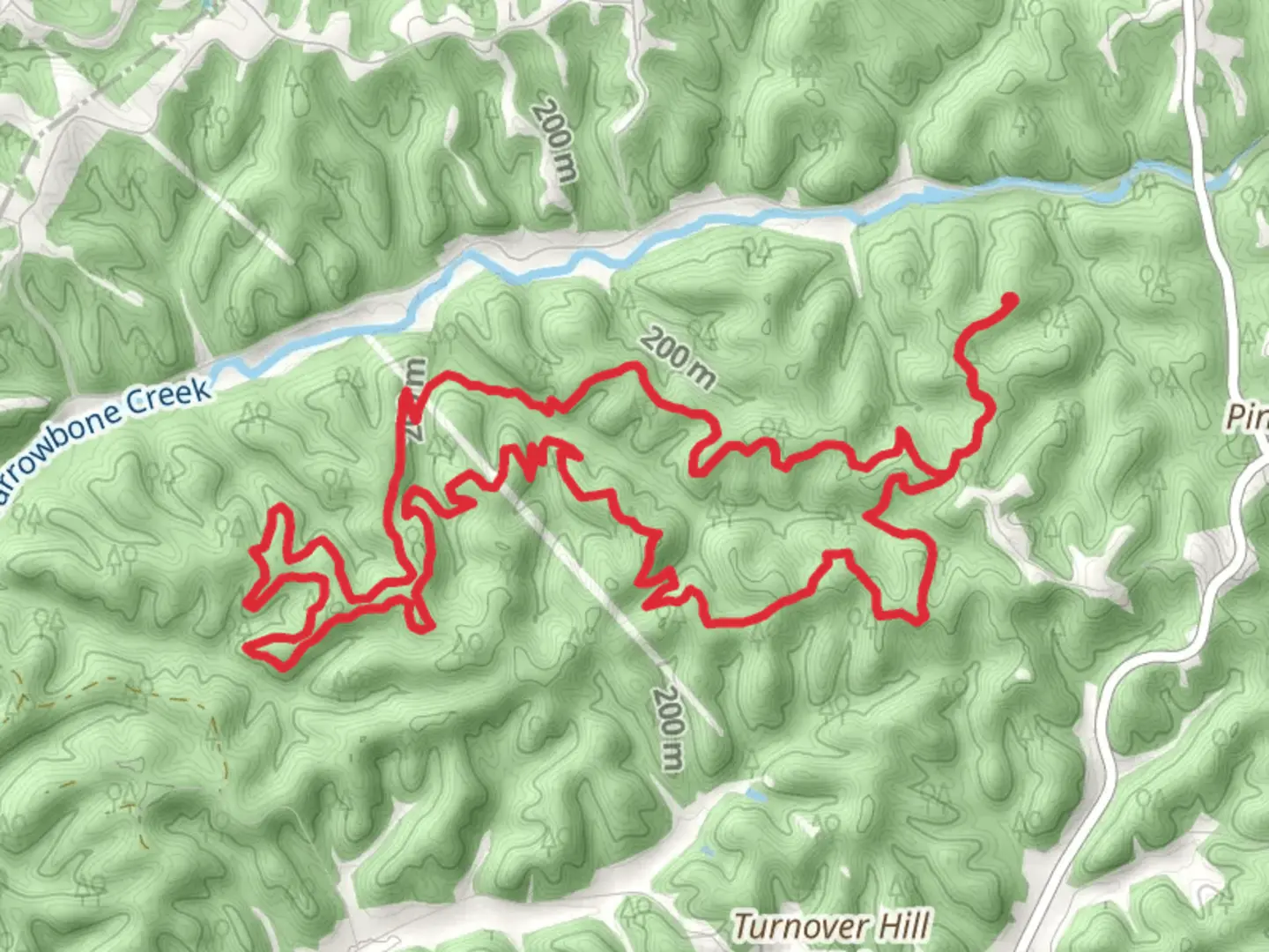An image depicting the trail Laurel Woods Loop Trail and its surrounding area.