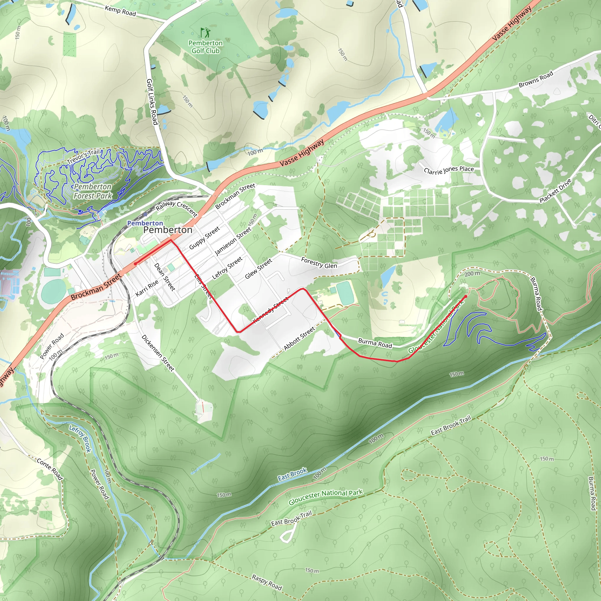 Gloucester Tree Walk mobile static map