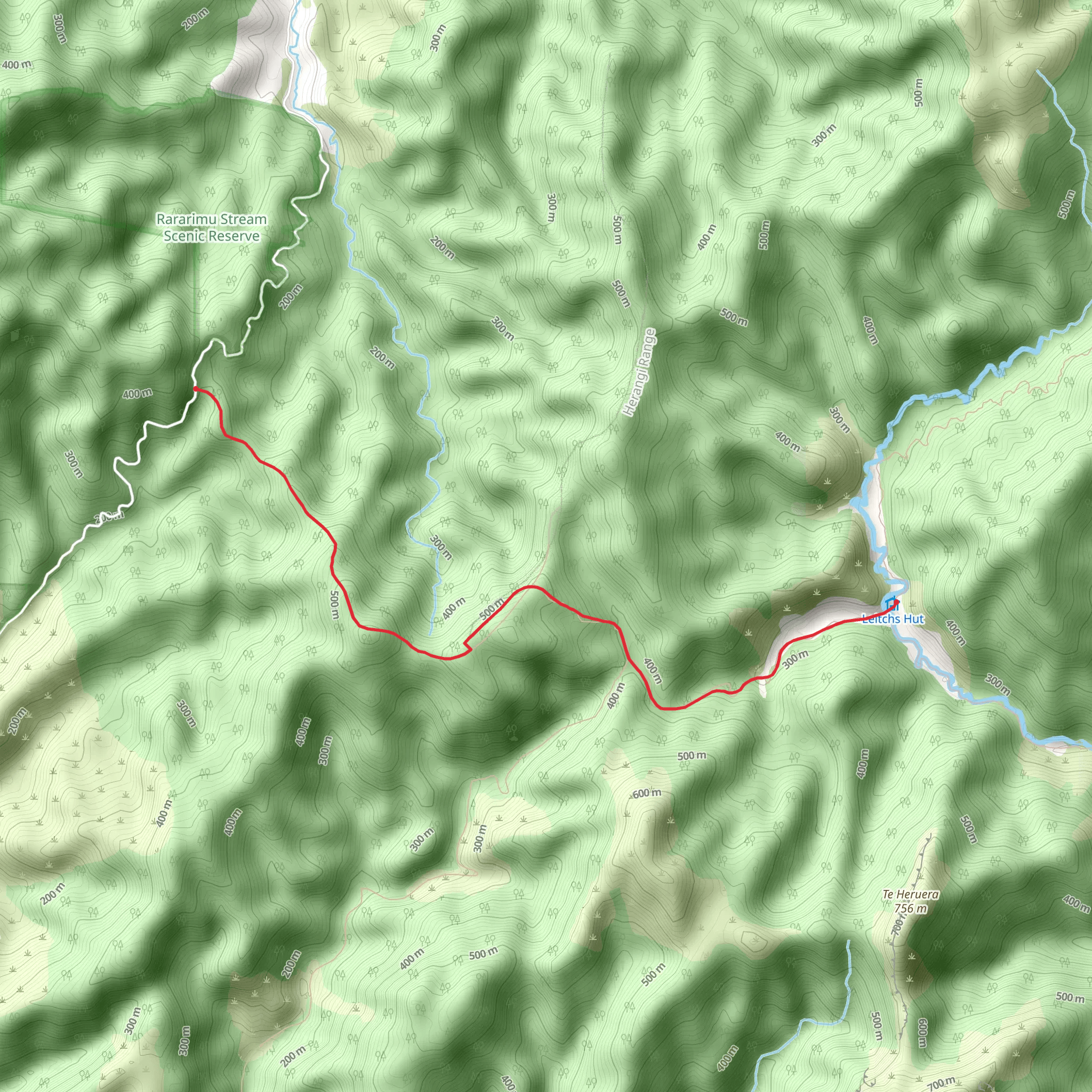 Mangatoa Track mobile static map