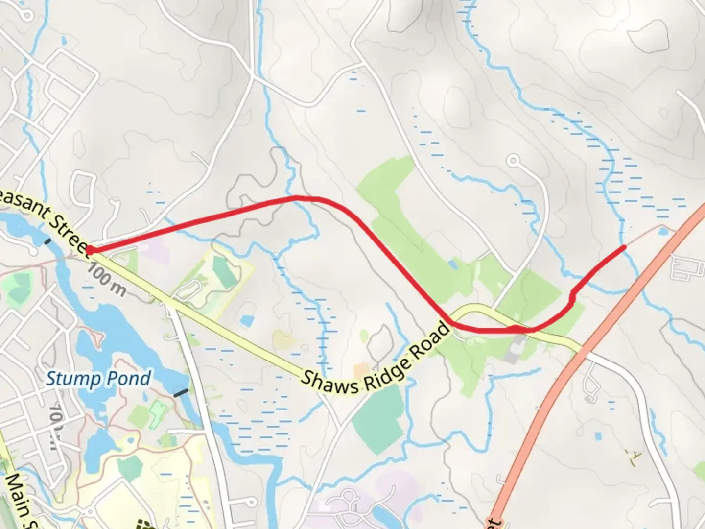 An image depicting the trail Sanford-Springvale Rail Trail and its surrounding area.