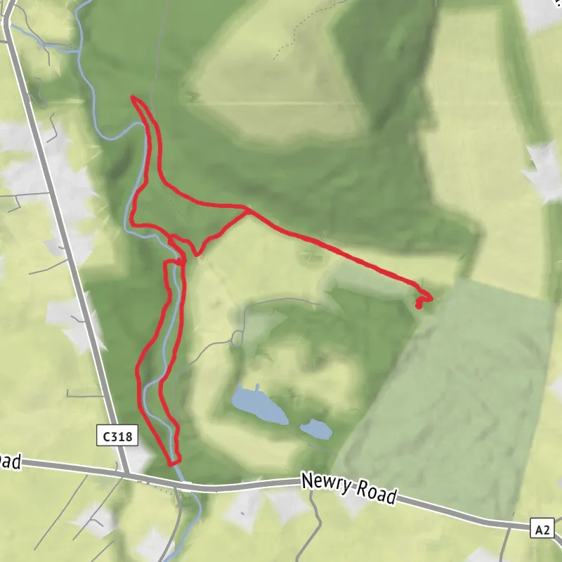 Hike from Newry, Mourne and Down mobile static map