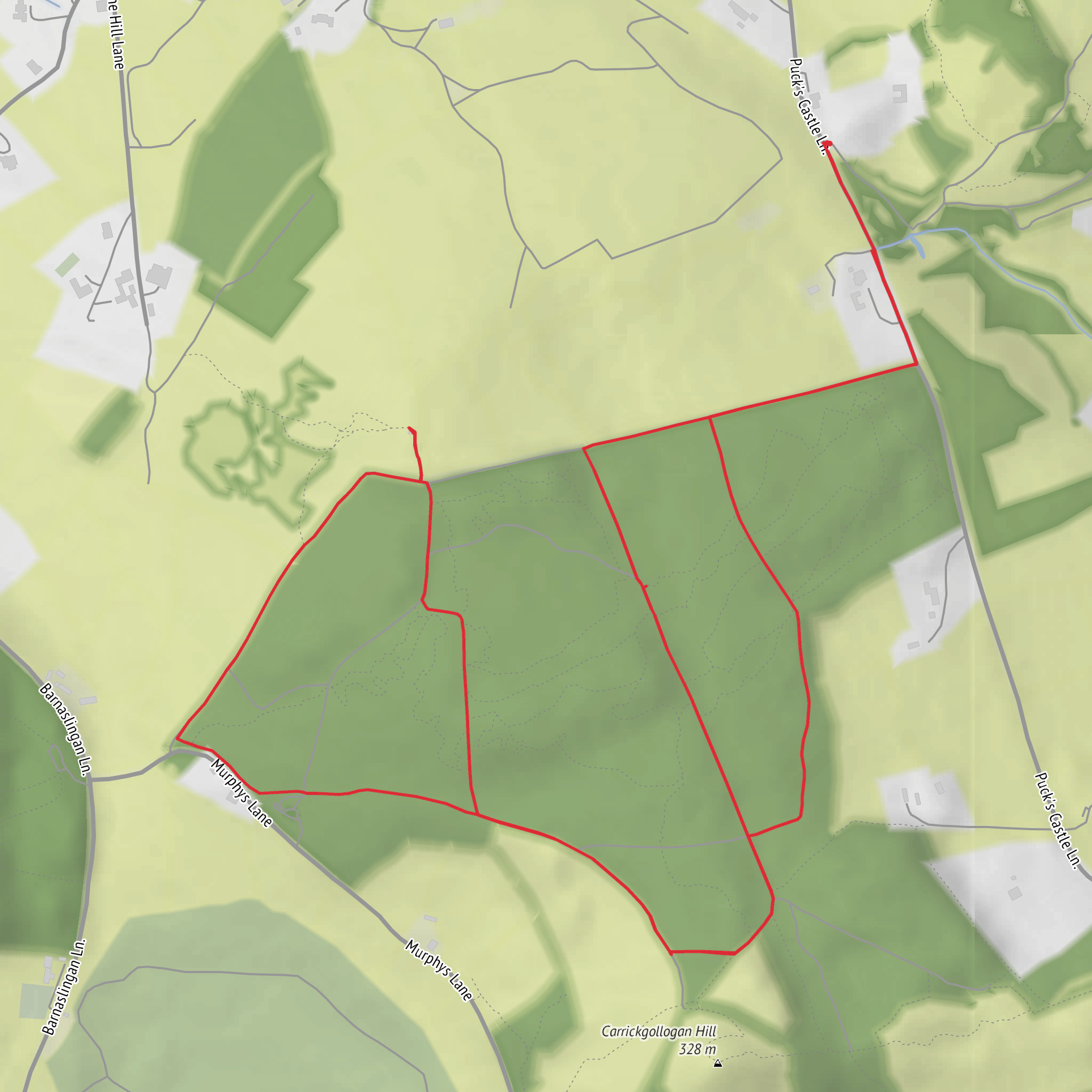 Ballycorus Lead Mine Loop Walk mobile static map