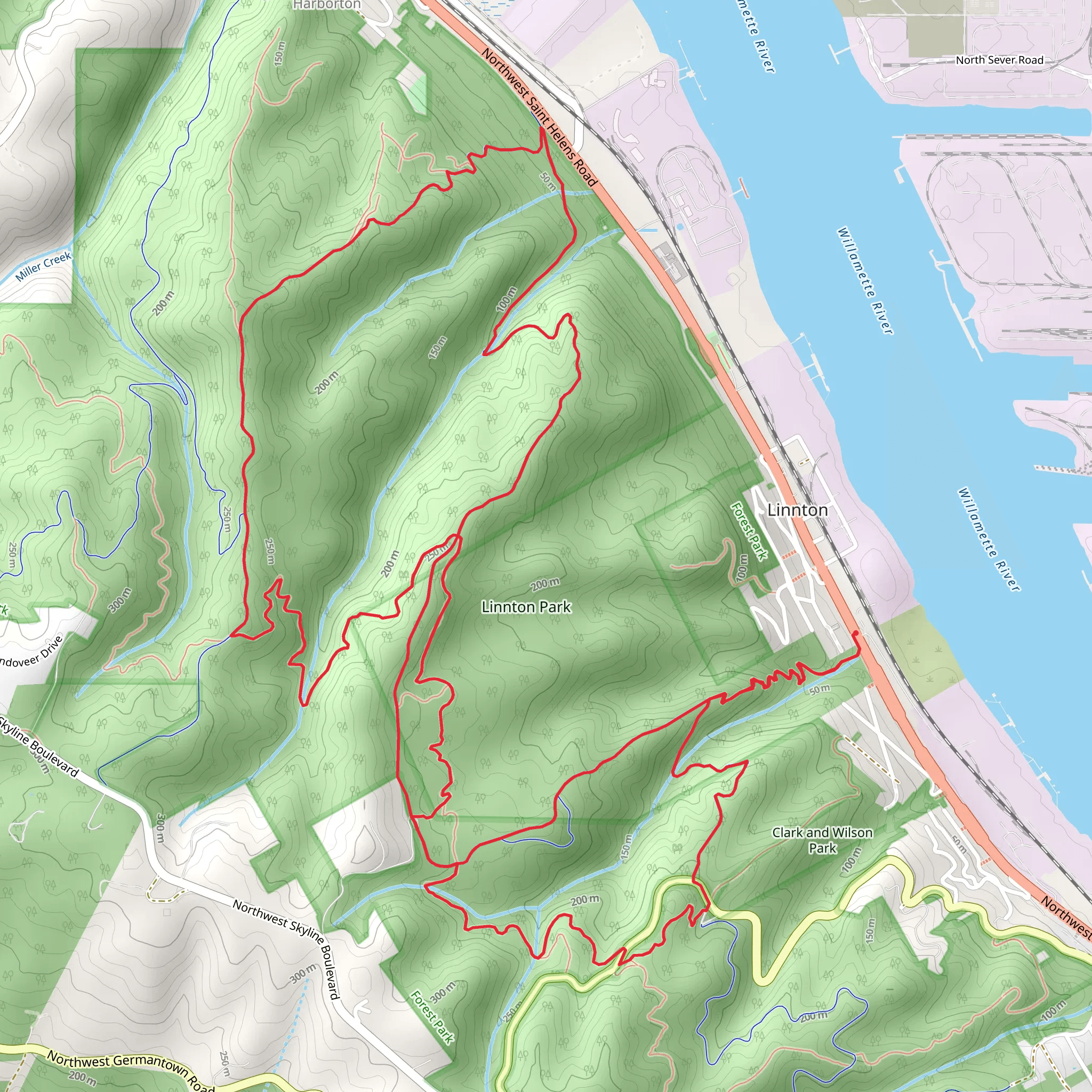 Cannon, Wildwood Trail and Northwest Newton Road Loop mobile static map