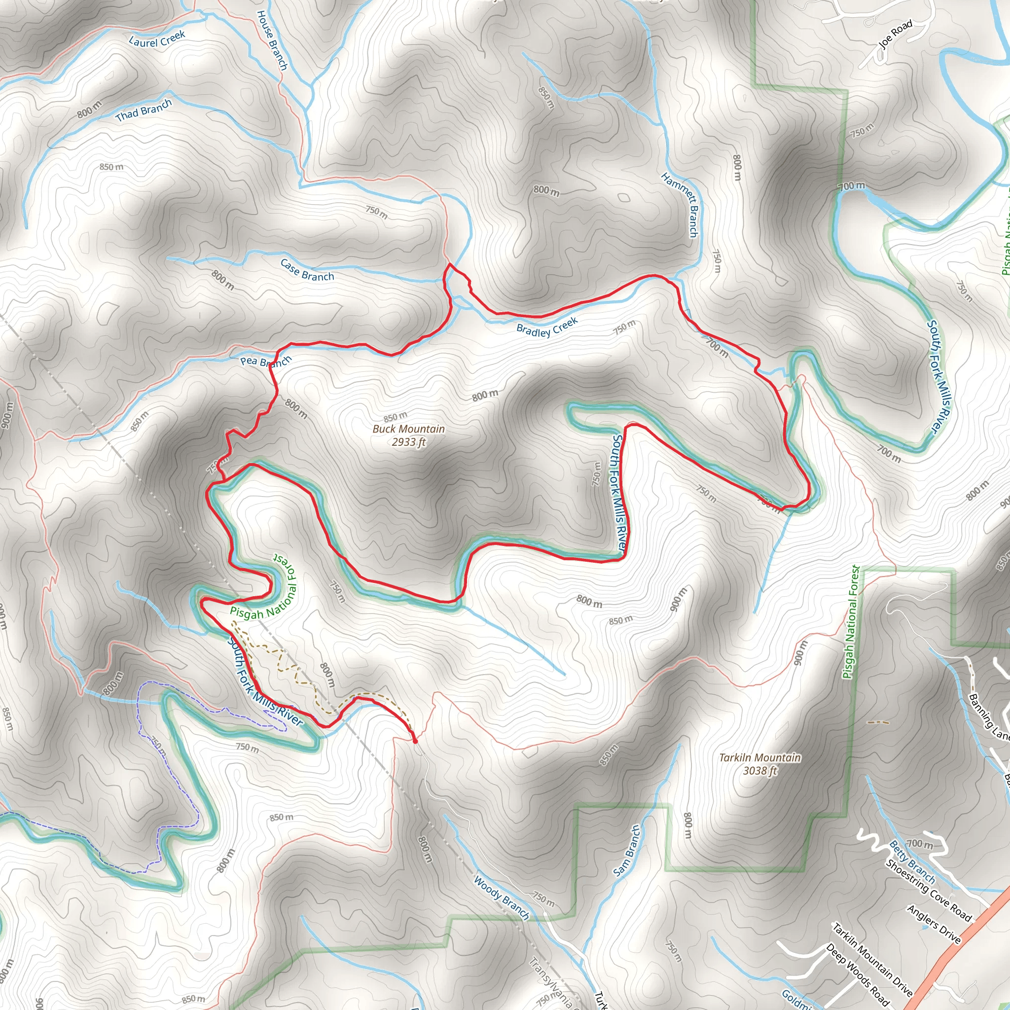 Riverside Loop mobile static map