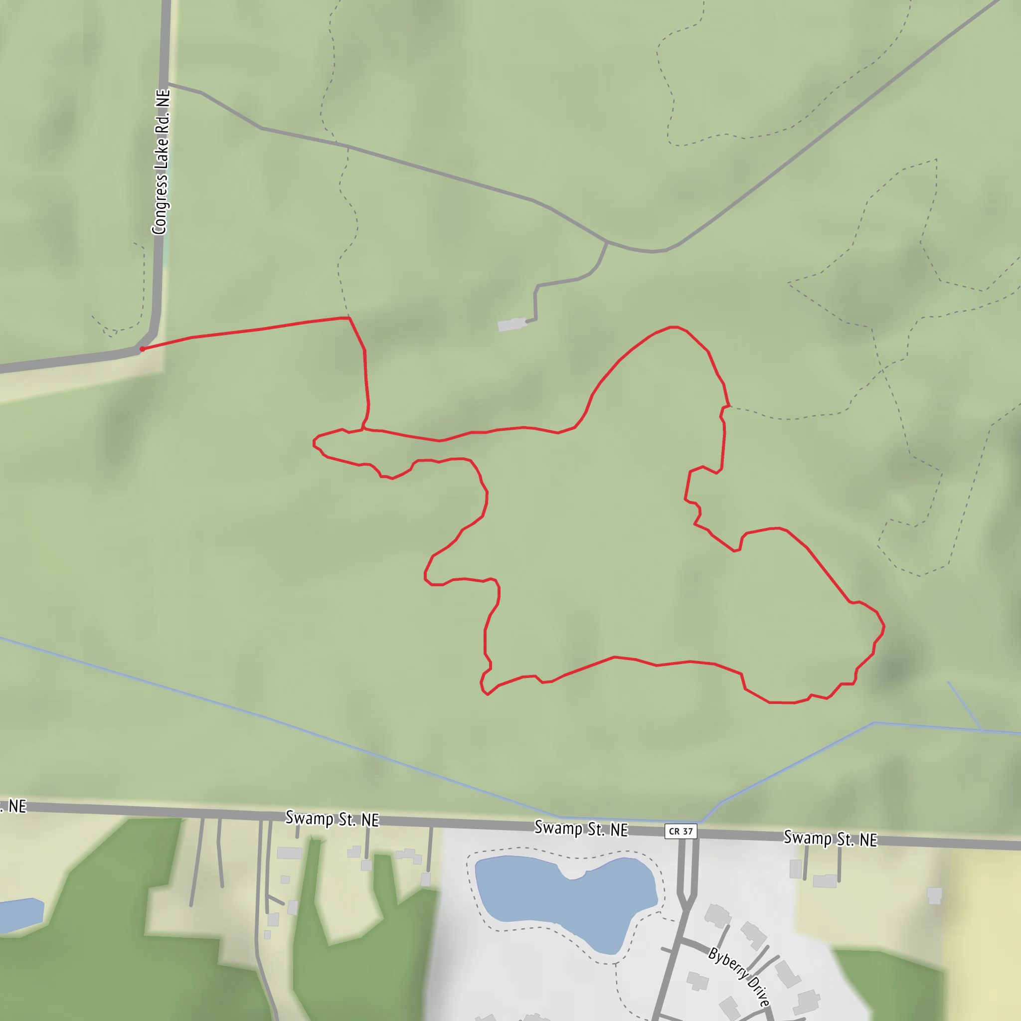 Bridle Trail and Beaver Lodge Trail mobile static map