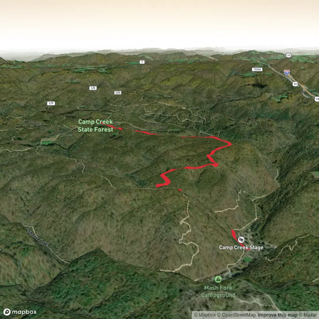 An image depicting the trail Blue Jay Ridge Trail and its surrounding area.