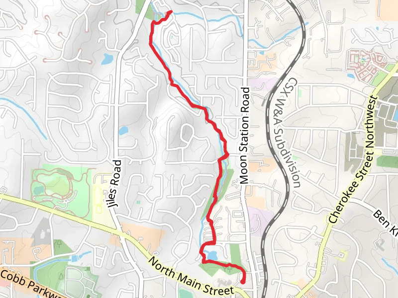 Whispering Lake and Winchester Forest Park Trail