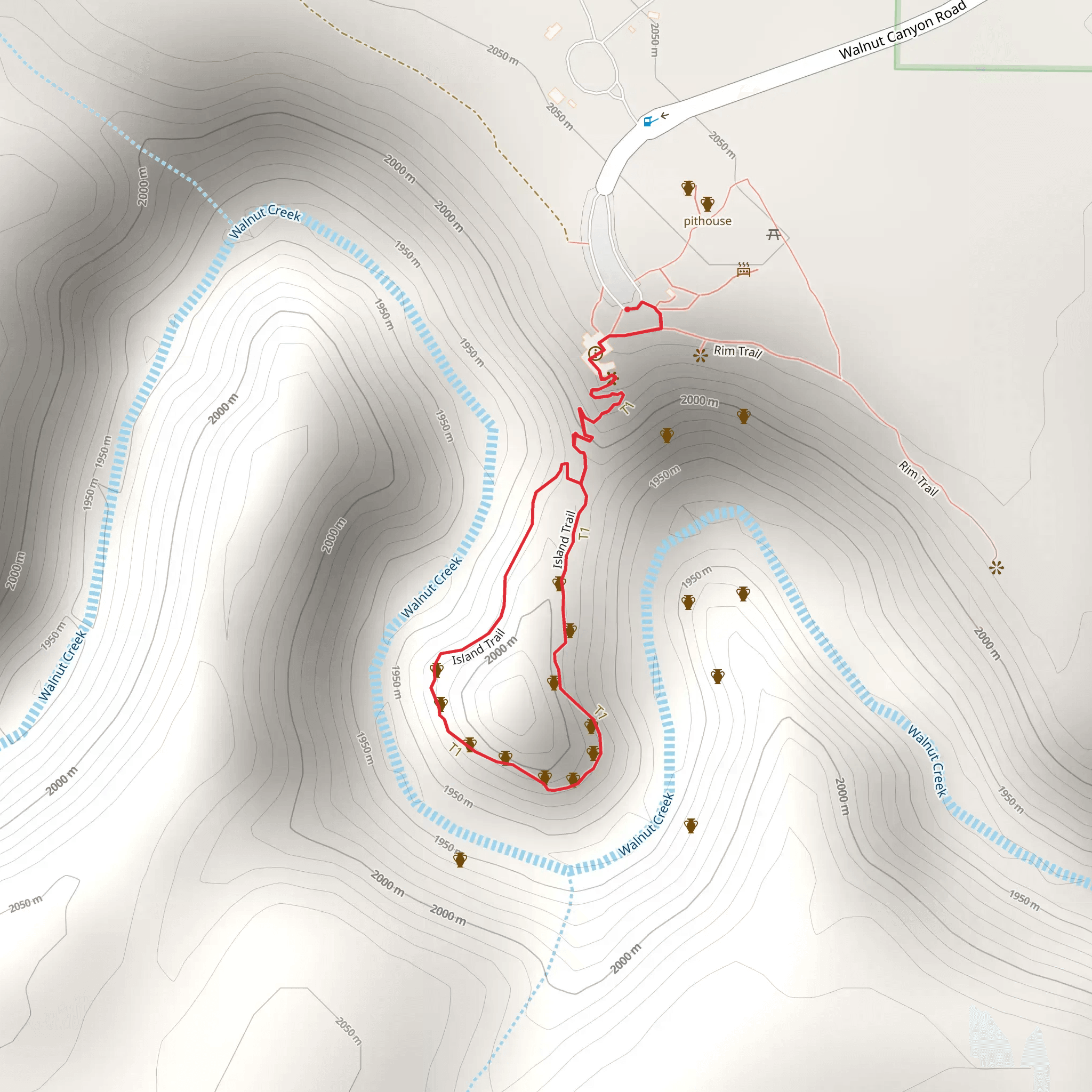 Island Trail Loop mobile static map