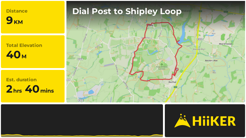 Dial Post to Shipley Loop | West Sussex | England