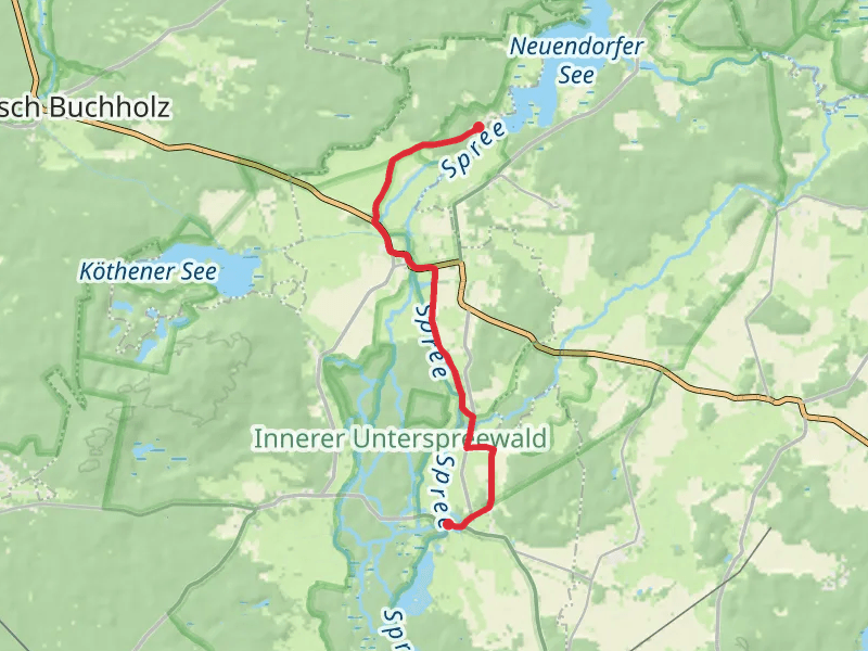 Schlepzig to Neuendorf am See via Paul-Gerhardt Weg
