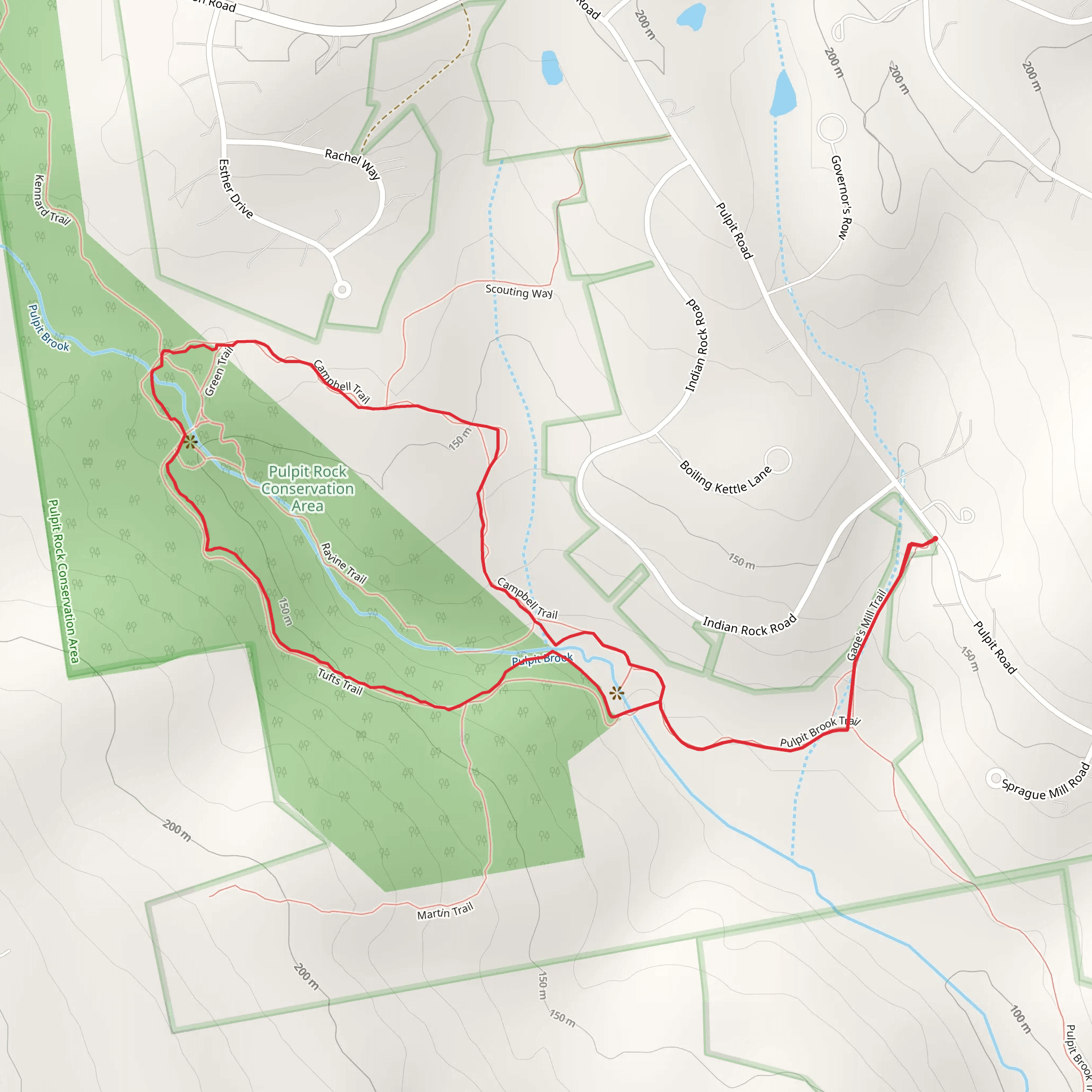 Pulpit Rock Conservation Area from Pulpit Road mobile static map