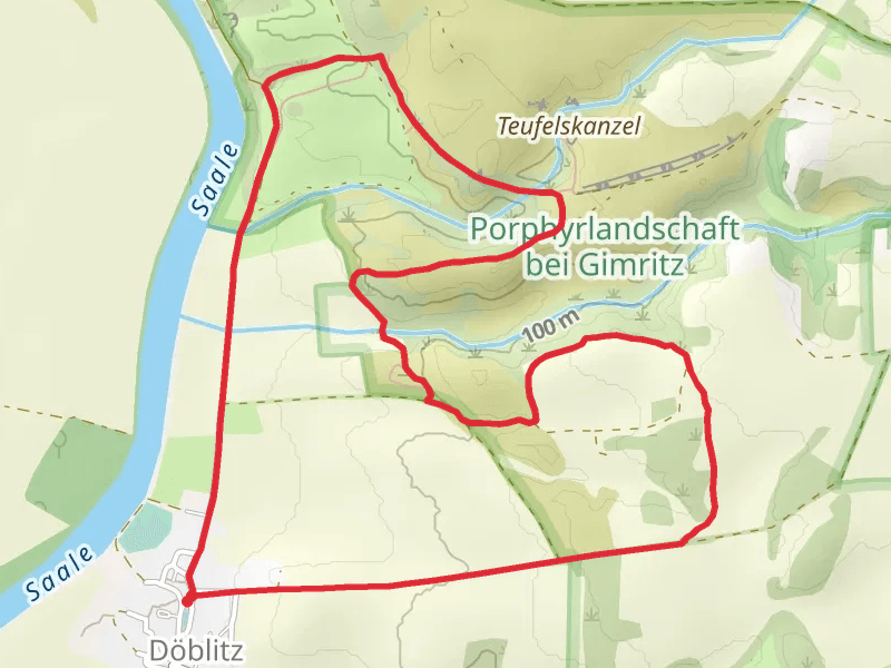 Porphyrlandschaft bei Gimritz Loop