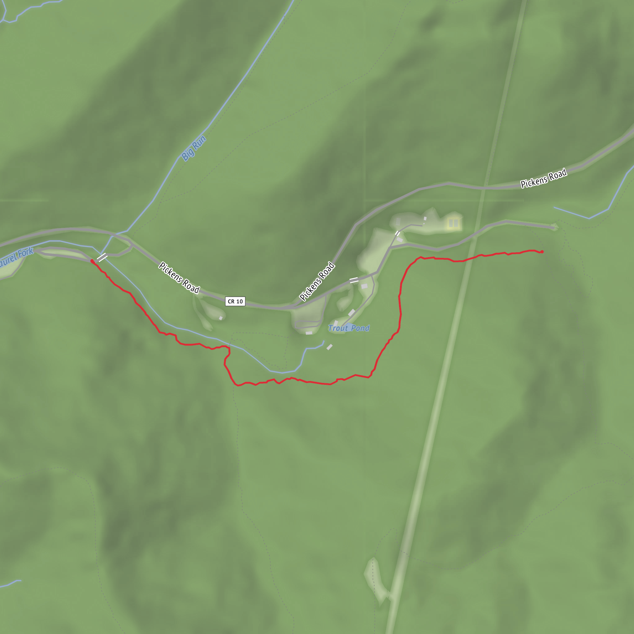 Salt Lick Trail mobile static map