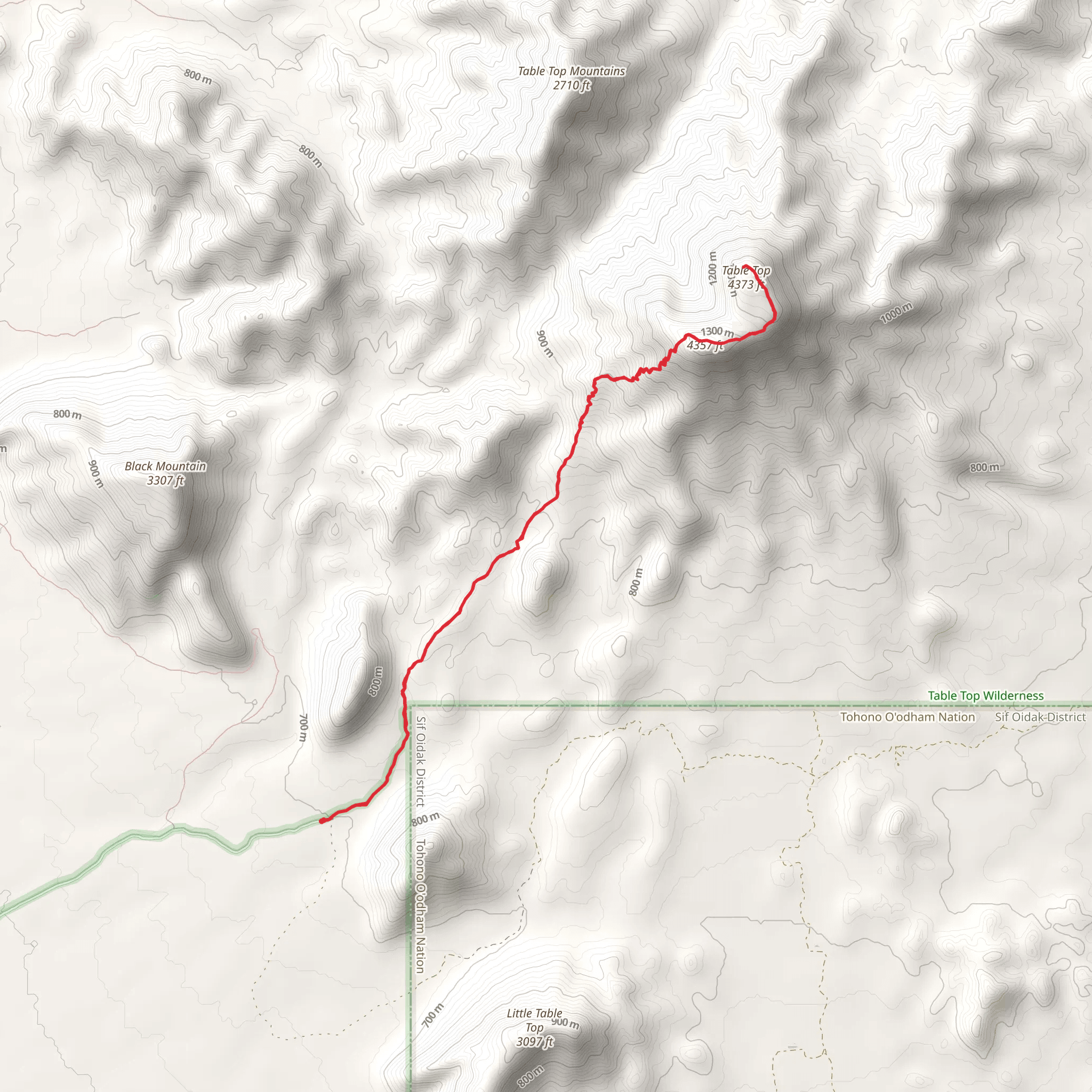 Tabletop Trail mobile static map