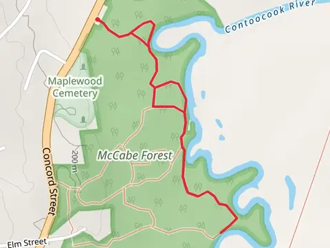 Walk along Contoocook River - McCabe Forest