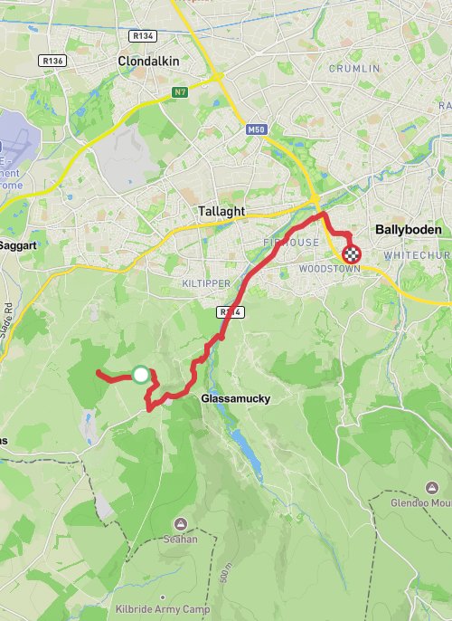 A map preview of the recording Untitled recording.