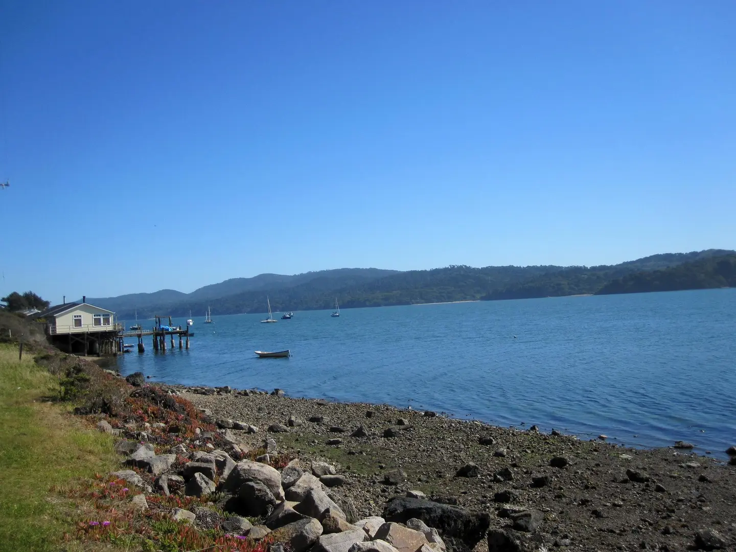An image depicting the trail Marshall Beach Road and its surrounding area.