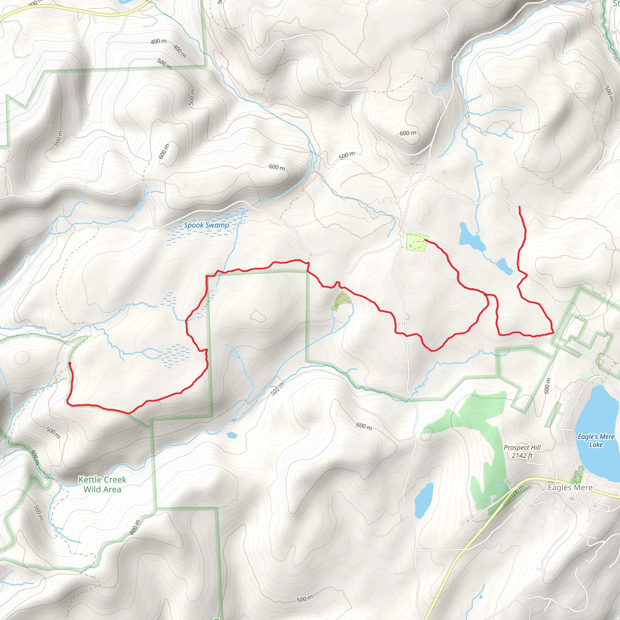Loyalsock Bridle Trail mobile static map