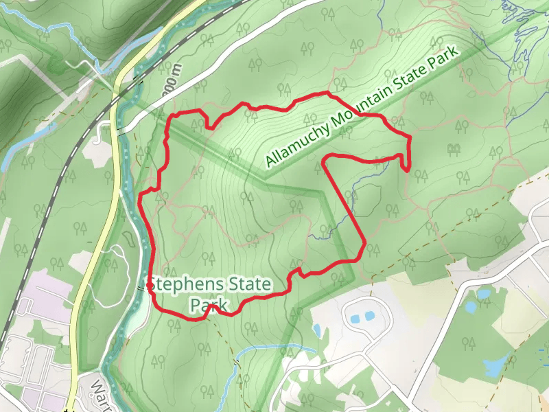 White and Orange Trail Loop from Stephens Park Road