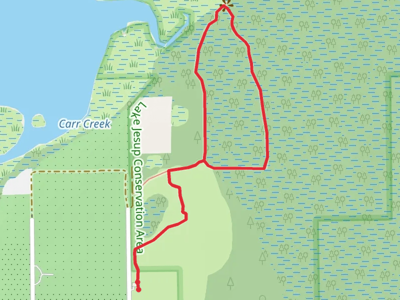 Lake Jesup East Tract Restoration Area Loop Trail