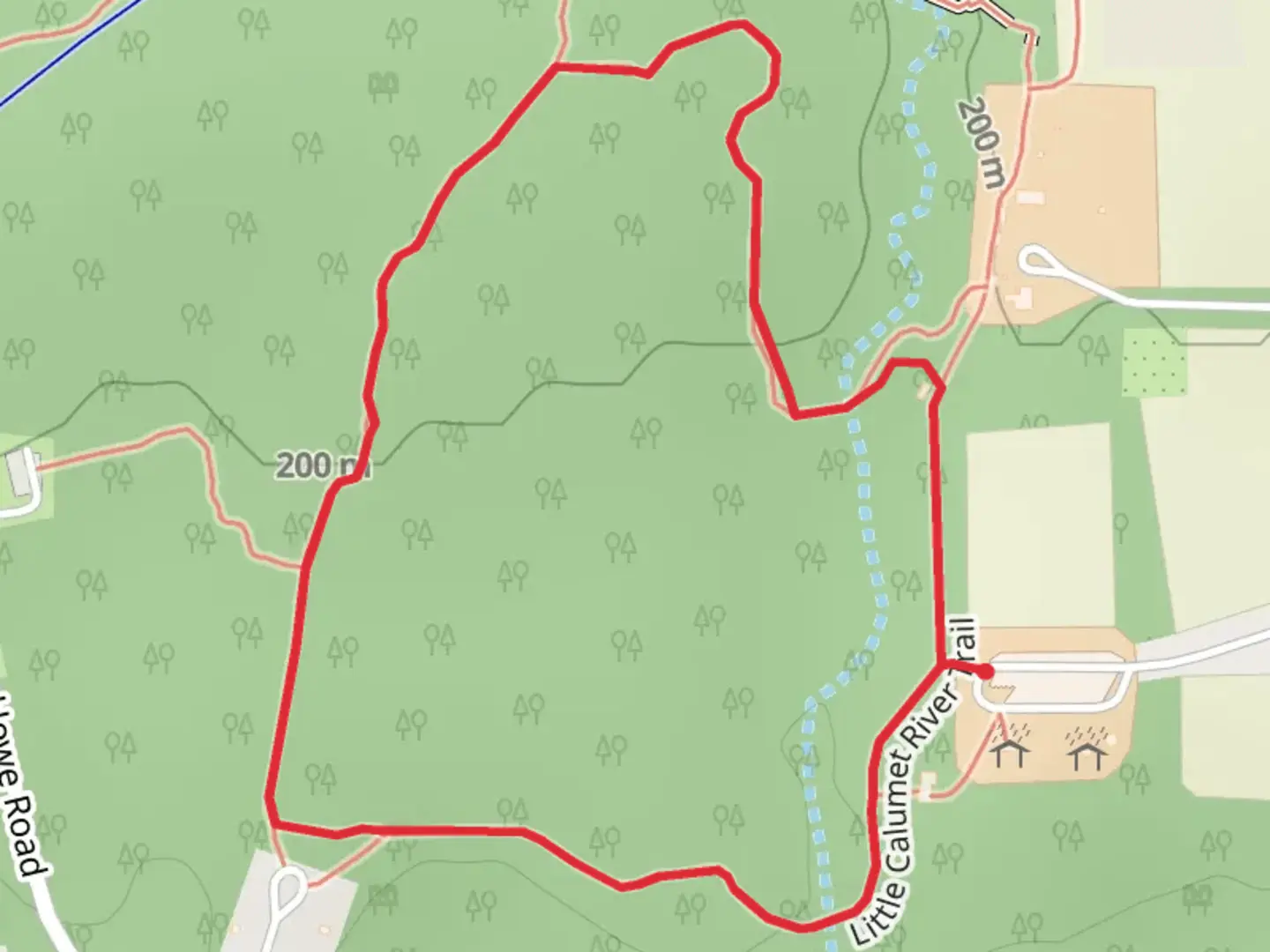 An image depicting the trail Bailly-Chellberg Loop Trails and its surrounding area.